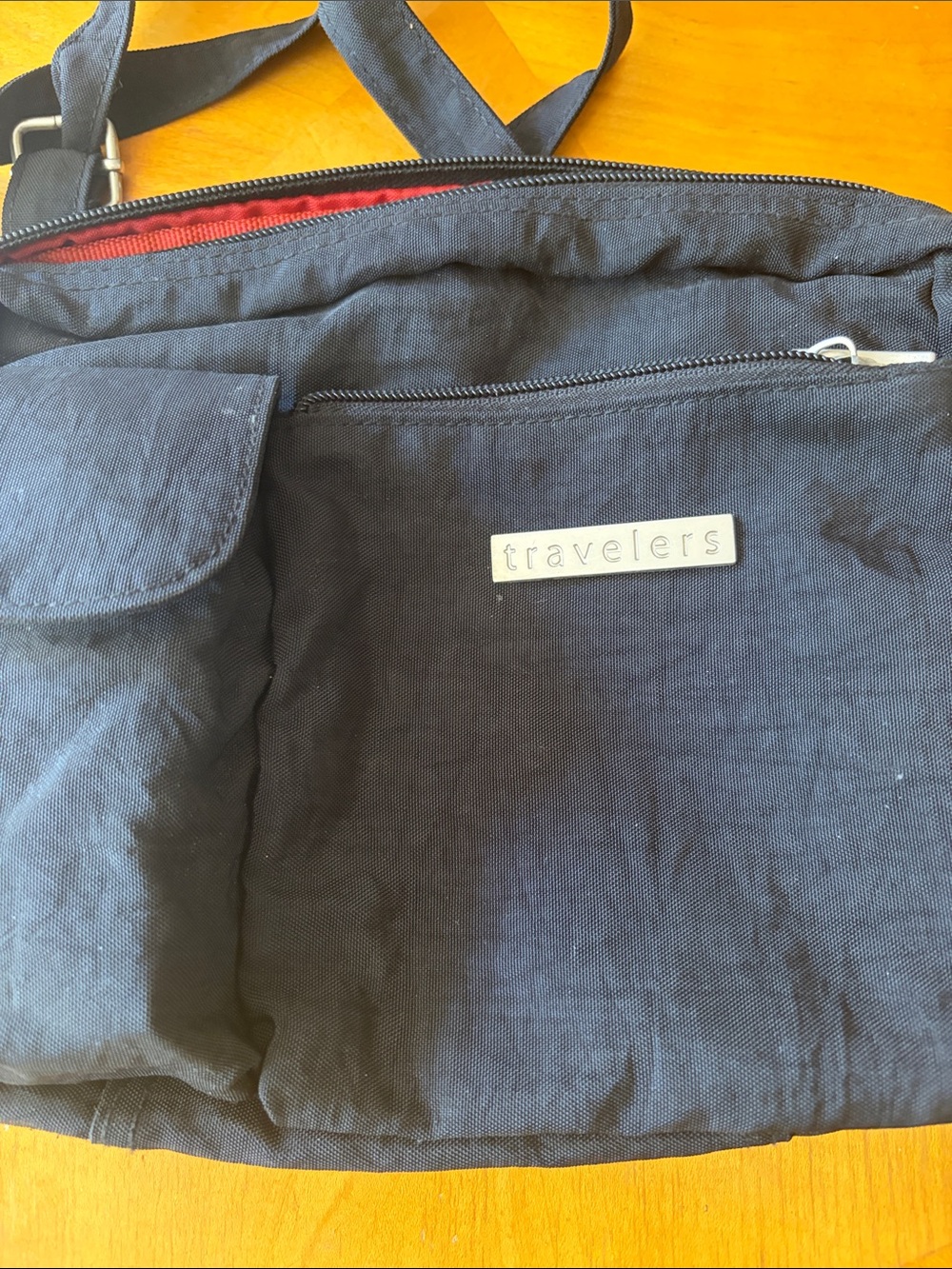 Travelers Black Crossbody Bag - Compact Everyday Carry